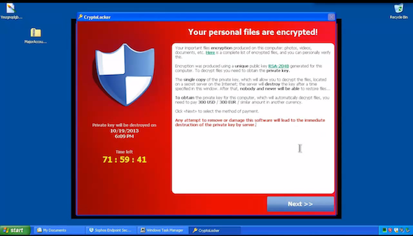 Cryptolocker  (or how Outlaws rule and Sheriffs are absent)